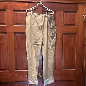 Lands' End Women's Straight Leg Pants - Tan